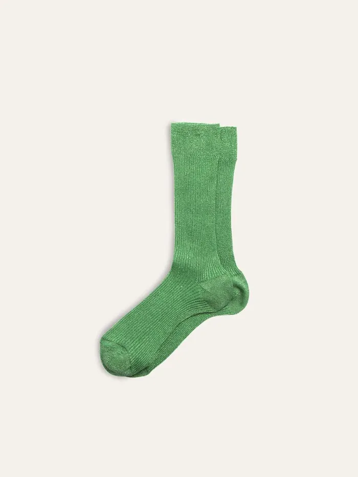 Alex Mill Maria La Rosa Lurex Socks Green Women Accessories
