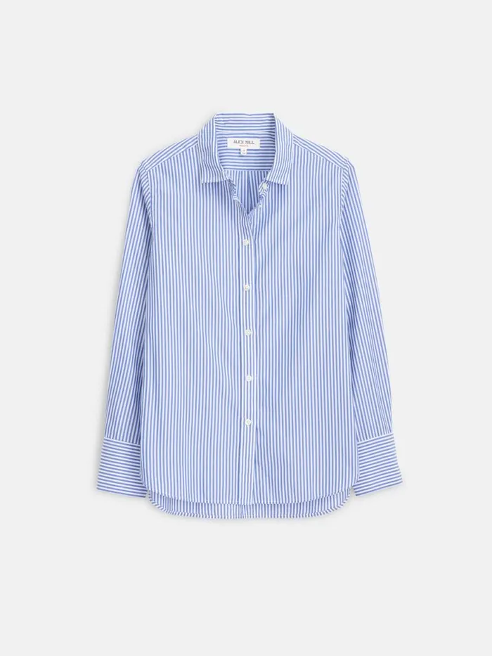 Alex Mill Val Shirt In Striped Poplin Women Shirts Tops