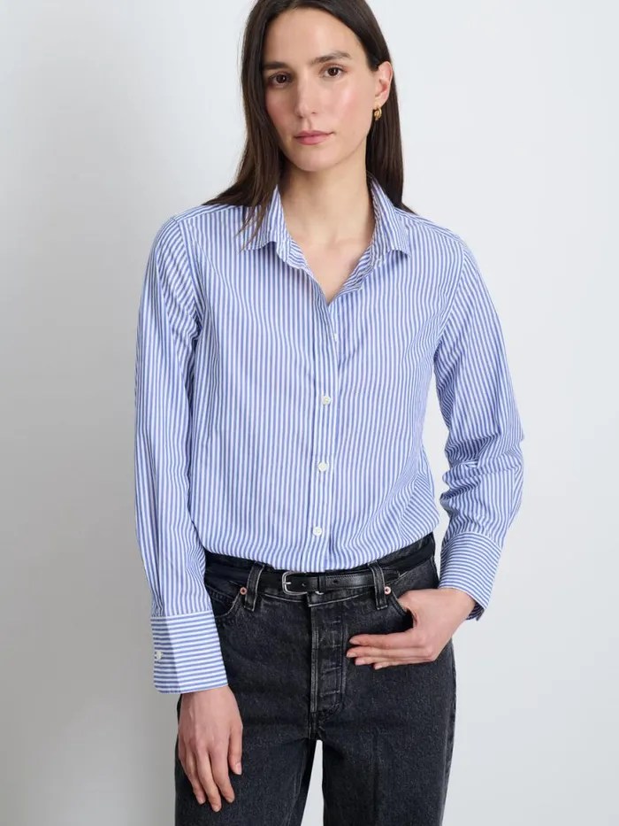 Alex Mill Val Shirt In Striped Poplin Women Shirts Tops