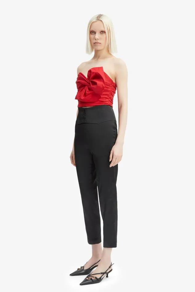 Bardot Corsets Women Lexana Bow Bustier In Fire Red Fire Red Bardot Corsets Women Lexana Bow Bustier In Fire Red Fire Red