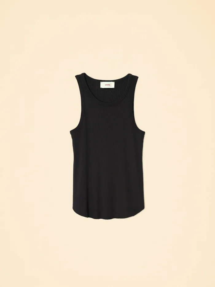 Black Arynn Tank Top Women Sweats and Tees XRENA