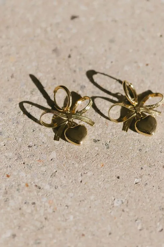 Bohme Miranda Heart Earrings Gold Women Jewelry