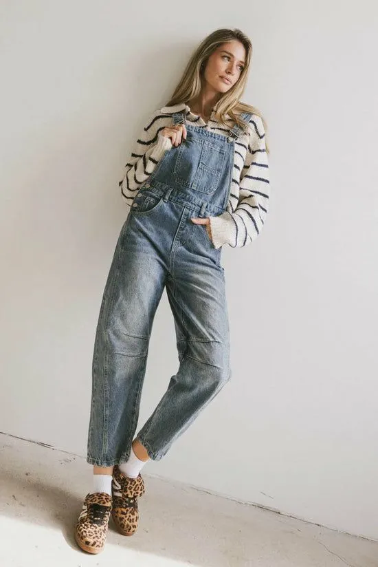 Bohme Tansy Denim Overalls In Medium Wash Medium Wash Women Jumpsuits and Overalls