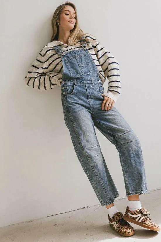 Bohme Tansy Denim Overalls In Medium Wash Medium Wash Women Jumpsuits and Overalls
