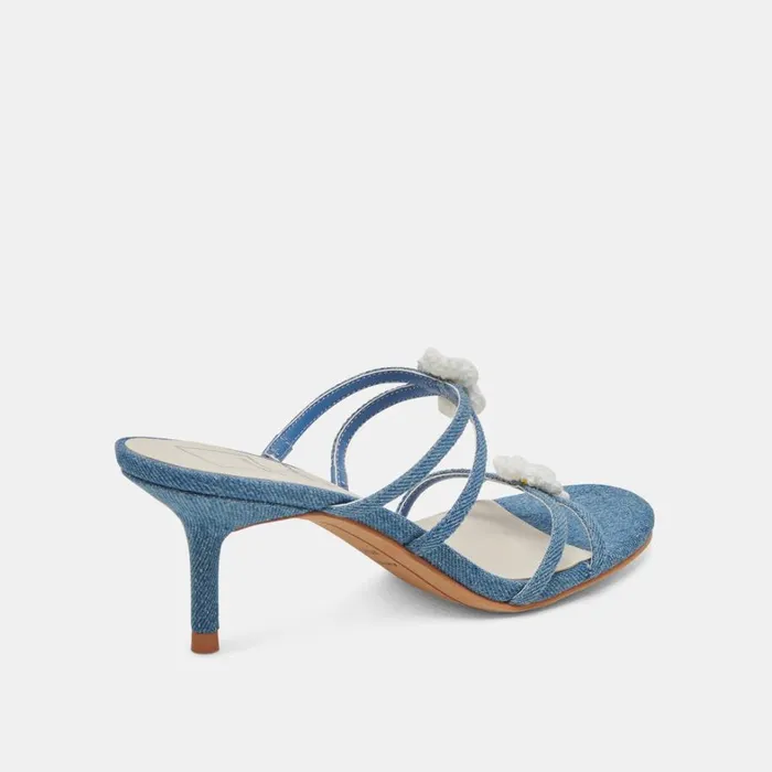 Heels Women Dolce Vita Bete Heels Blue Denim