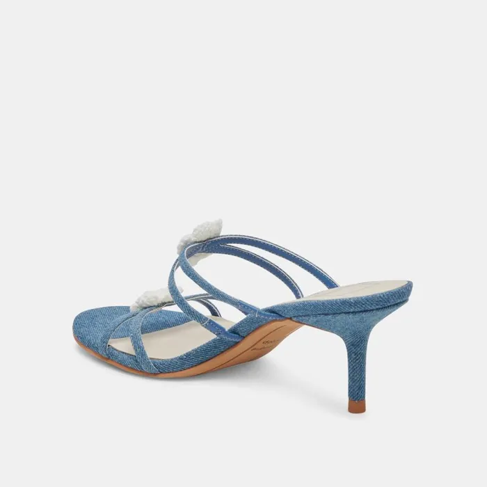 Heels Women Dolce Vita Bete Heels Blue Denim