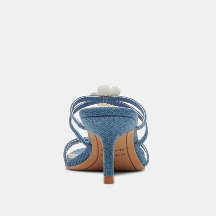 Heels Women Dolce Vita Bete Heels Blue Denim