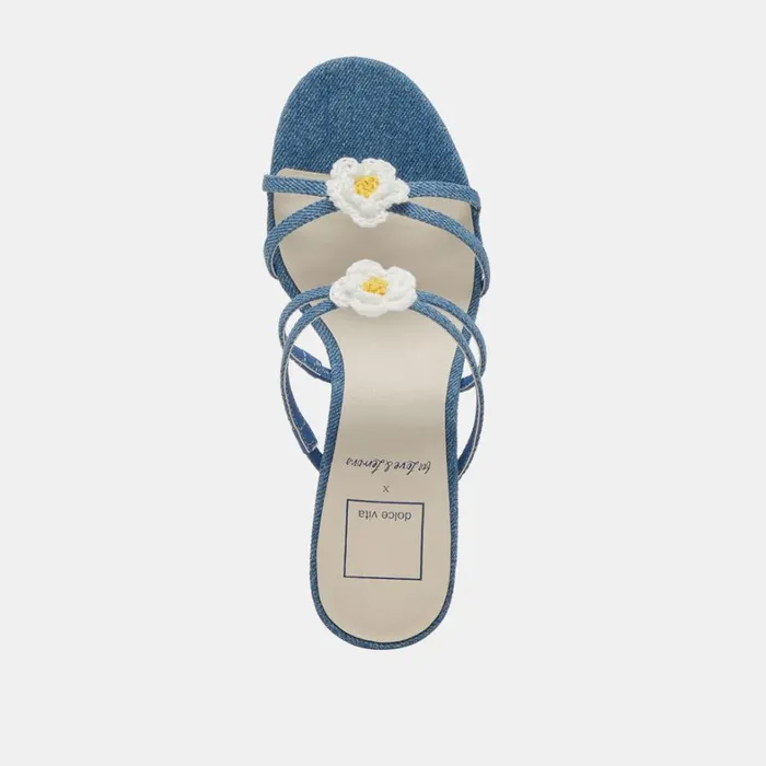 Heels Women Dolce Vita Bete Heels Blue Denim
