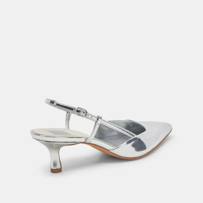 Heels Women Dolce Vita Odela Wide Heels Silver Stella