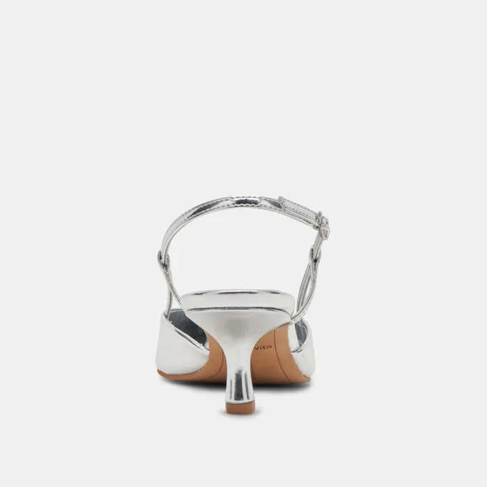 Heels Women Dolce Vita Odela Wide Heels Silver Stella