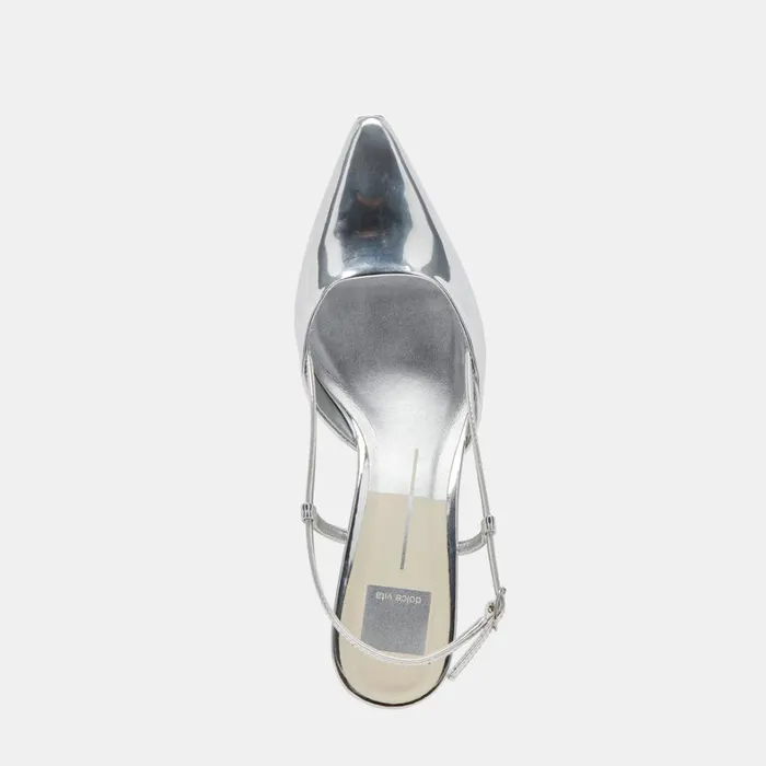 Heels Women Dolce Vita Odela Wide Heels Silver Stella