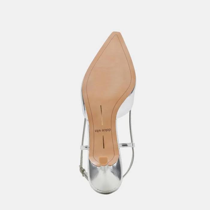 Heels Women Dolce Vita Odela Wide Heels Silver Stella