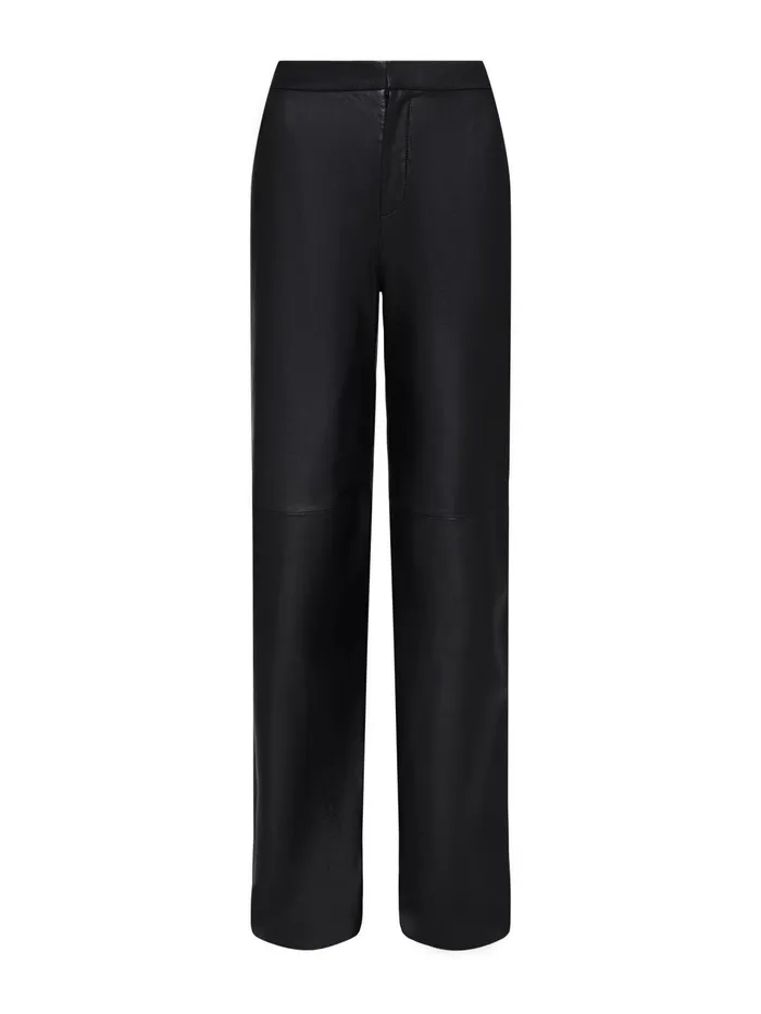Livvy Leather Trouser Black Women L039Agence Pants Livvy Leather Trouser Black Women L039Agence Pants