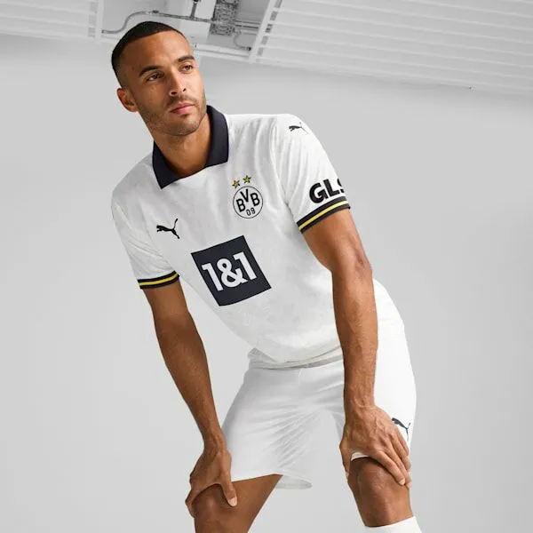 Puma TShirts and Tops Borussia Dortmund 2425 Third Replica 039s Soccer Jersey Puma White 8211 Men Puma TShirts and Tops Borussia Dortmund 2425 Third Replica 039s Soccer Jersey Puma White 8211 Men