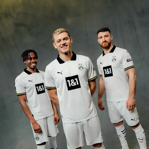 Puma TShirts and Tops Borussia Dortmund 2425 Third Replica 039s Soccer Jersey Puma White 8211 Men Puma TShirts and Tops Borussia Dortmund 2425 Third Replica 039s Soccer Jersey Puma White 8211 Men