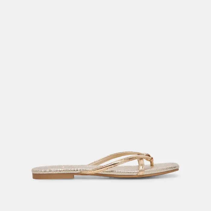 Sandals Women Dolce Vita Lucca Sandals Gold Distressed Stella
