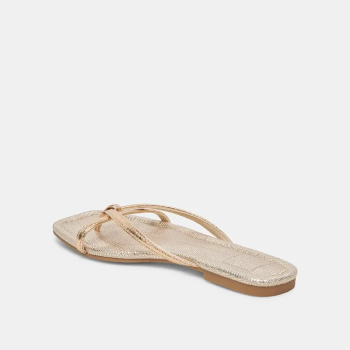 Sandals Women Dolce Vita Lucca Sandals Gold Distressed Stella