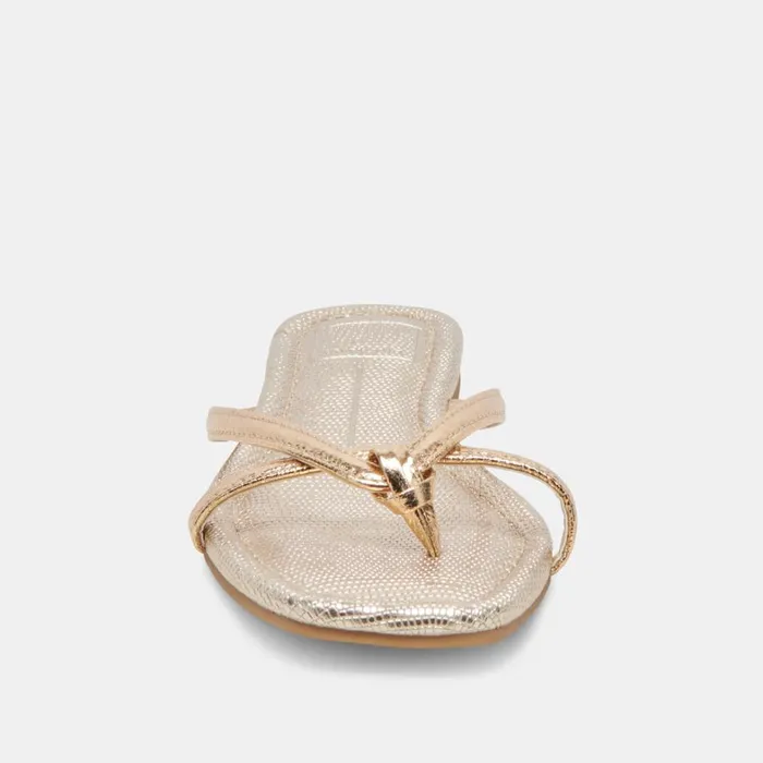Sandals Women Dolce Vita Lucca Sandals Gold Distressed Stella