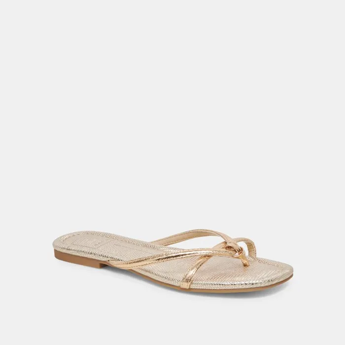 Sandals Women Dolce Vita Lucca Sandals Gold Distressed Stella