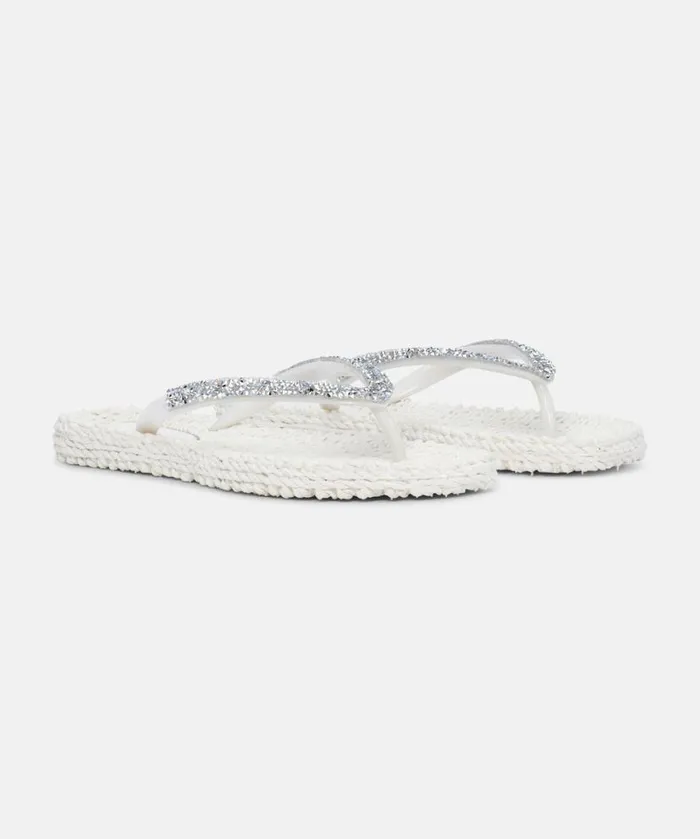 Shoes Ilse Jacobsen Flip Flops Flip Flop With Glitter 8211 Creme