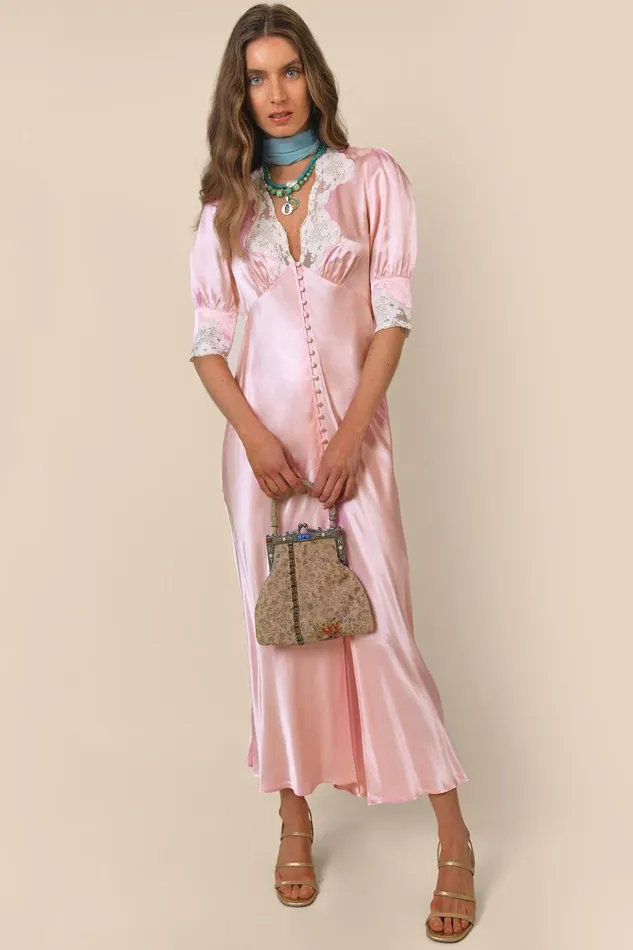 Simone Pink Mist Women RIXO Dresses