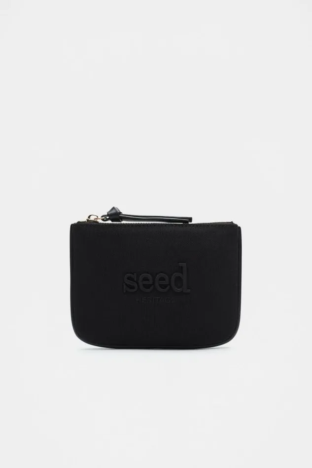 Women Clutches and Pouches Seed Heritage Seed Mini Pouch Black