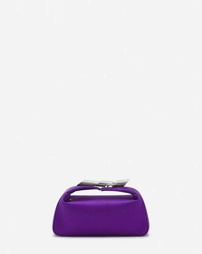 Women Mini Bags and Clutches Lanvin Haute Squence Satin Clutch Bag Anemone