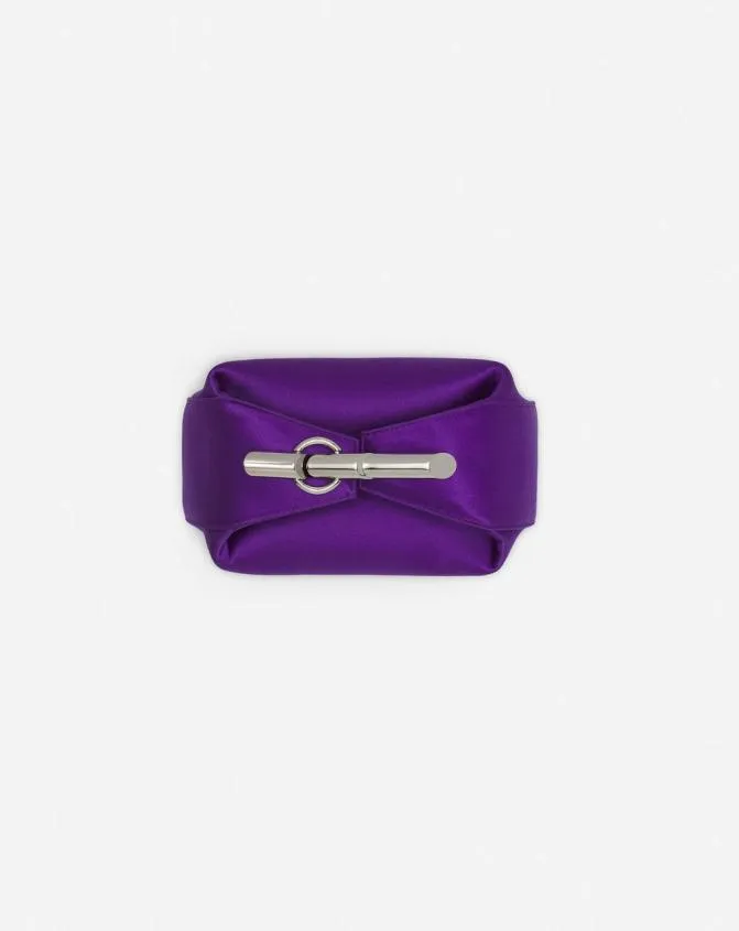 Women Mini Bags and Clutches Lanvin Haute Squence Satin Clutch Bag Anemone Women Mini Bags and Clutches Lanvin Haute Squence Satin Clutch Bag Anemone