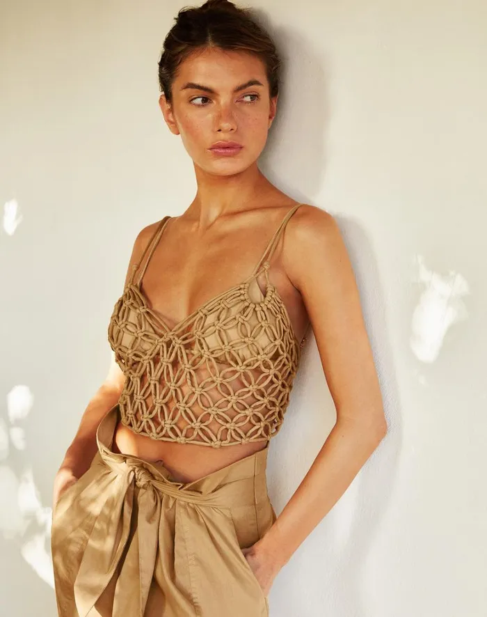 Women ViX Paula Hermanny Tops Kim Blouse 8211 Walnut