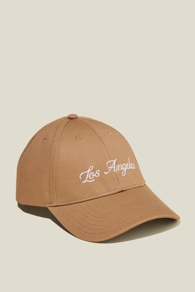 6 Panel Ball Cap Tanlos Angeles Men Cotton On Hats