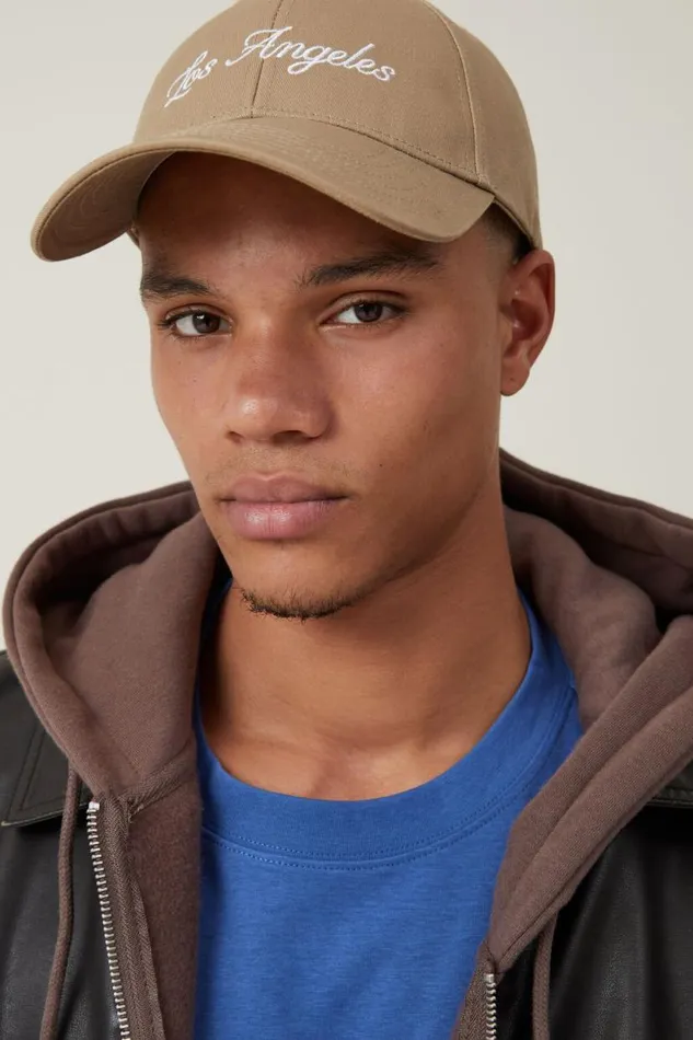 6 Panel Ball Cap Tanlos Angeles Men Cotton On Hats 6 Panel Ball Cap Tanlos Angeles Men Cotton On Hats