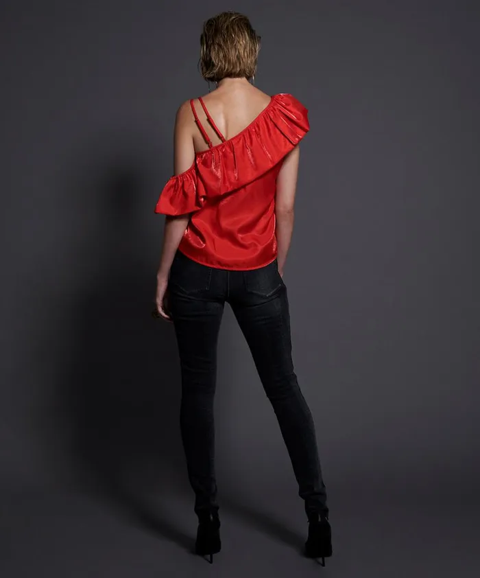 80S RED ASHLEY TOP Women One Teaspoon Tops 80S RED ASHLEY TOP Women One Teaspoon Tops