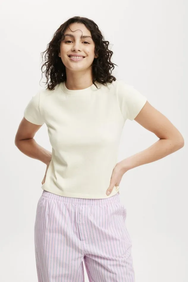 90S Baby Tee Lemon Icing Women Cotton On Tops