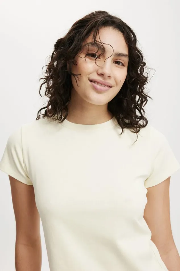 90S Baby Tee Lemon Icing Women Cotton On Tops