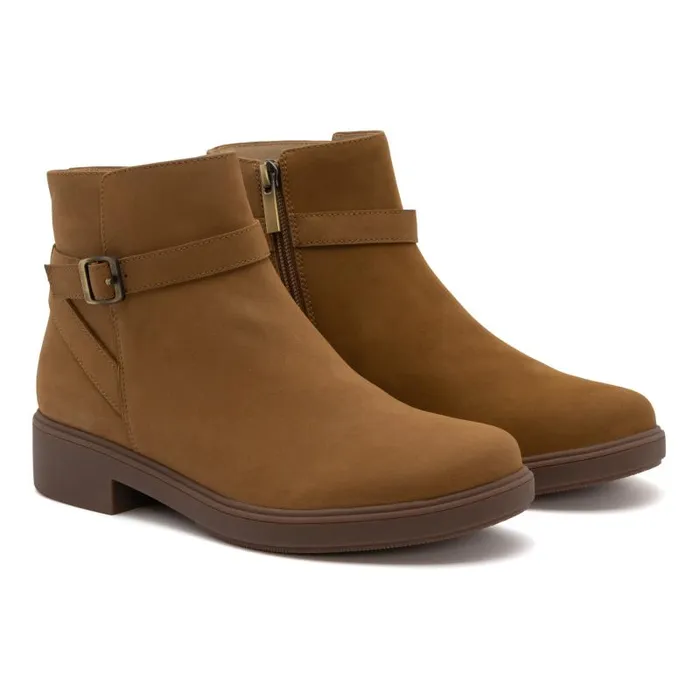 ABEO Compass Buckle Metatarsal Tan Womens Abeo Boots