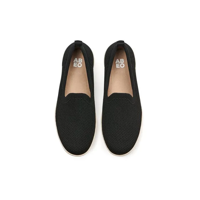 ABEO Encore Knit Slip On Metatarsal Black Womens Abeo Sneakers