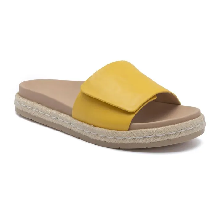 ABEO Isle Slide Yellow Womens Abeo Sandals