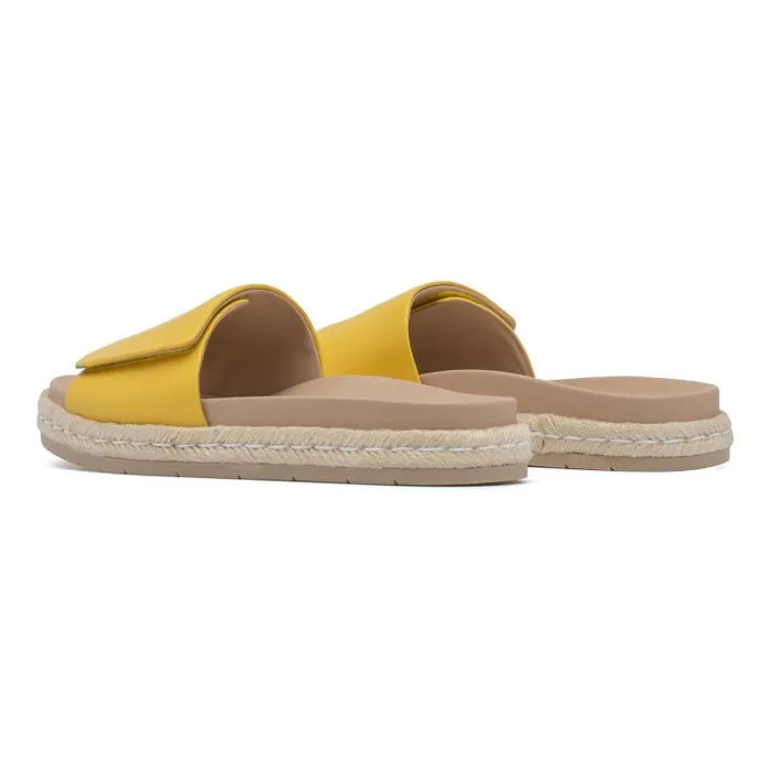 ABEO Isle Slide Yellow Womens Abeo Sandals