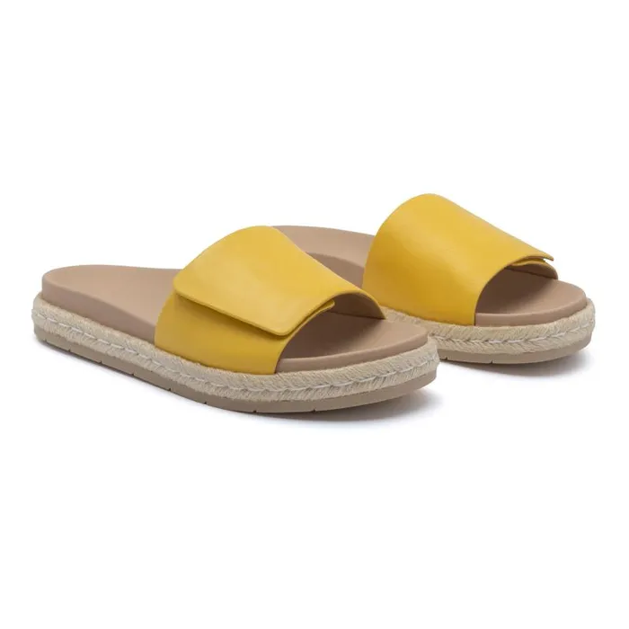 ABEO Isle Slide Yellow Womens Abeo Sandals