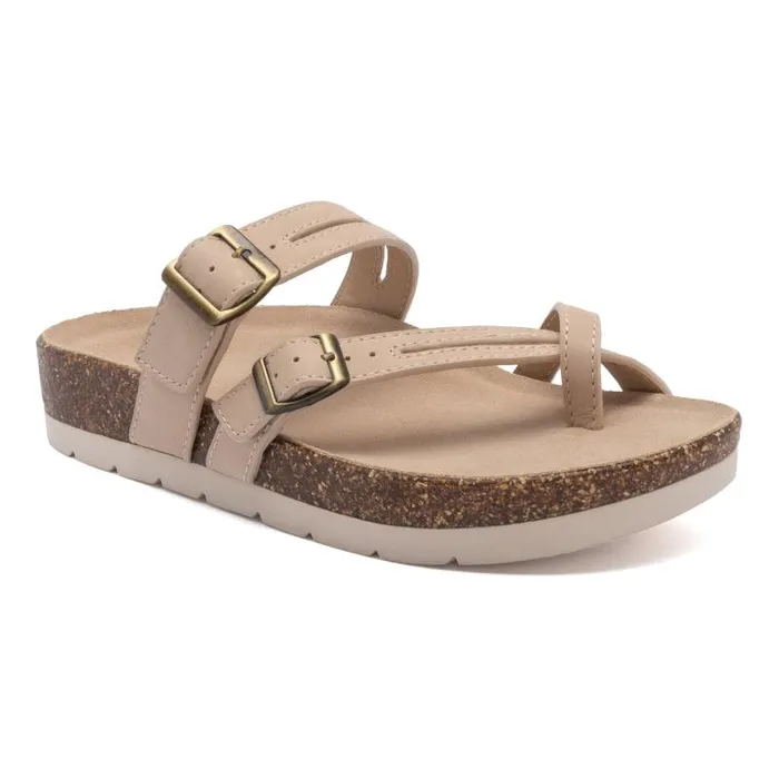 ABEO Lanai Thong Sandal Metatarsal Beige Womens Abeo Sandals