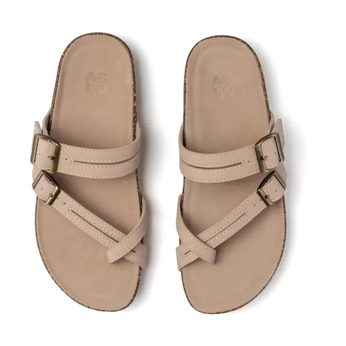 ABEO Lanai Thong Sandal Metatarsal Beige Womens Abeo Sandals