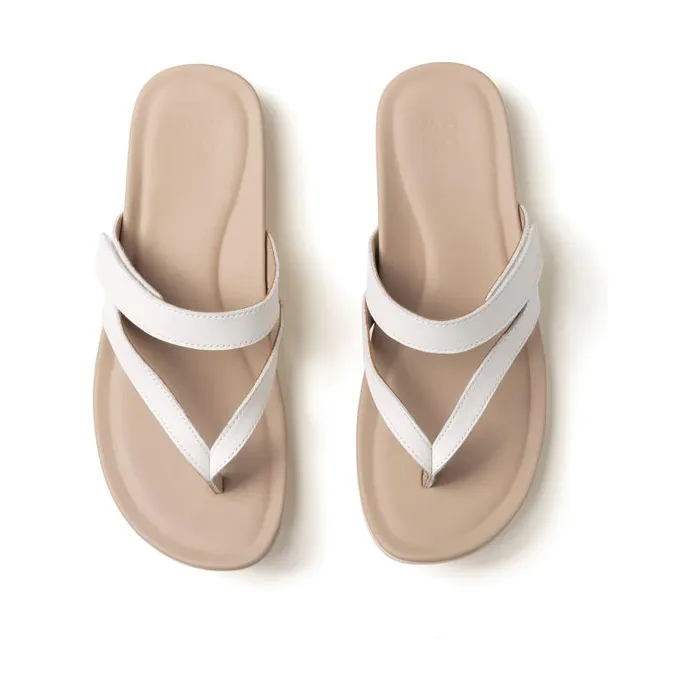ABEO Oasis Thong Sandal Metatarsal White Womens Abeo Sandals