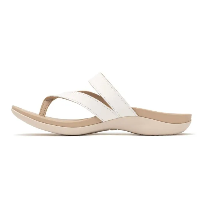 ABEO Oasis Thong Sandal Metatarsal White Womens Abeo Sandals