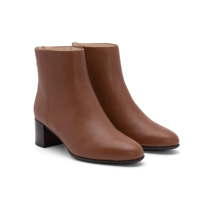 ABEO Plaza Back Zip Brown Womens Abeo Boots
