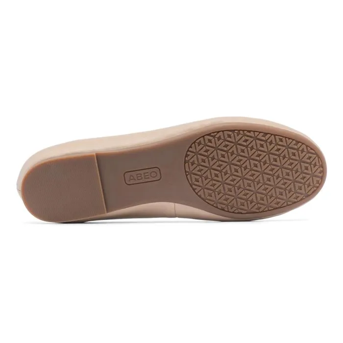 ABEO Promenade Flat Beige Womens Abeo Casual Shoes
