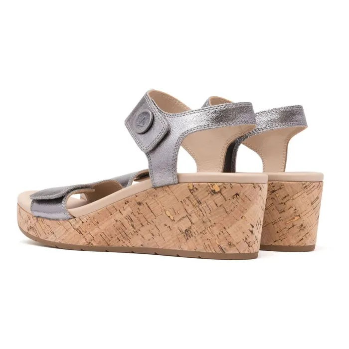 ABEO Riviera Strap Sandal Metatarsal Grey Womens Abeo Sandals