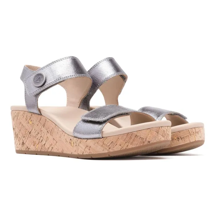 ABEO Riviera Strap Sandal Metatarsal Grey Womens Abeo Sandals
