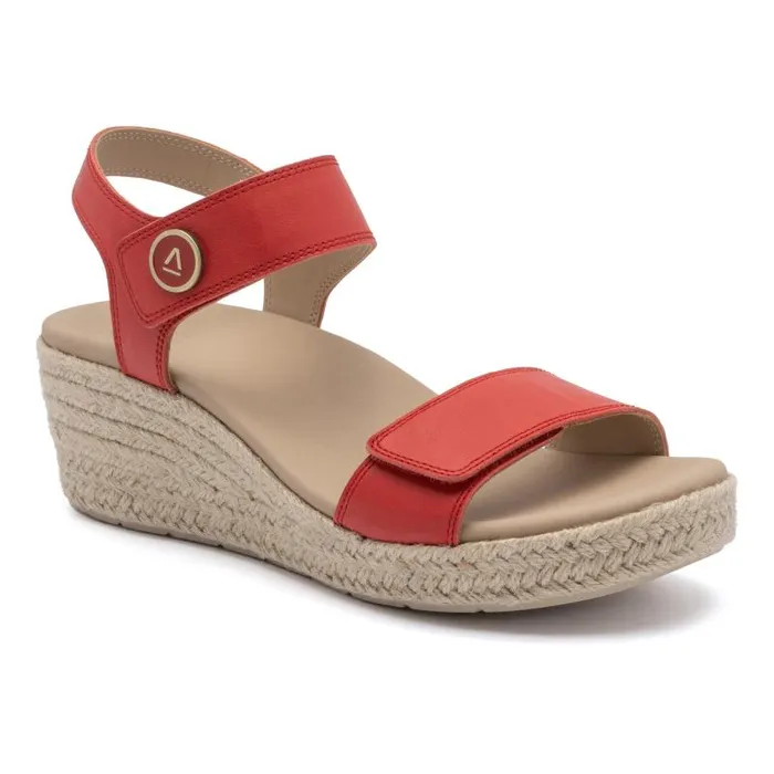 ABEO Riviera Strap Sandal Red Womens Abeo Sandals