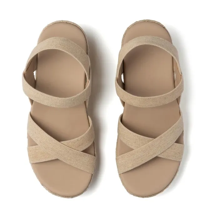 ABEO Riviera Stretch Tan Womens Abeo Sandals