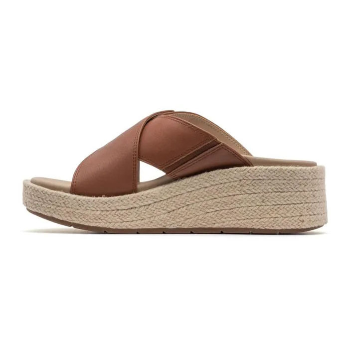 ABEO Solstice Cross Slide Metatarsal Brown Womens Abeo Sandals